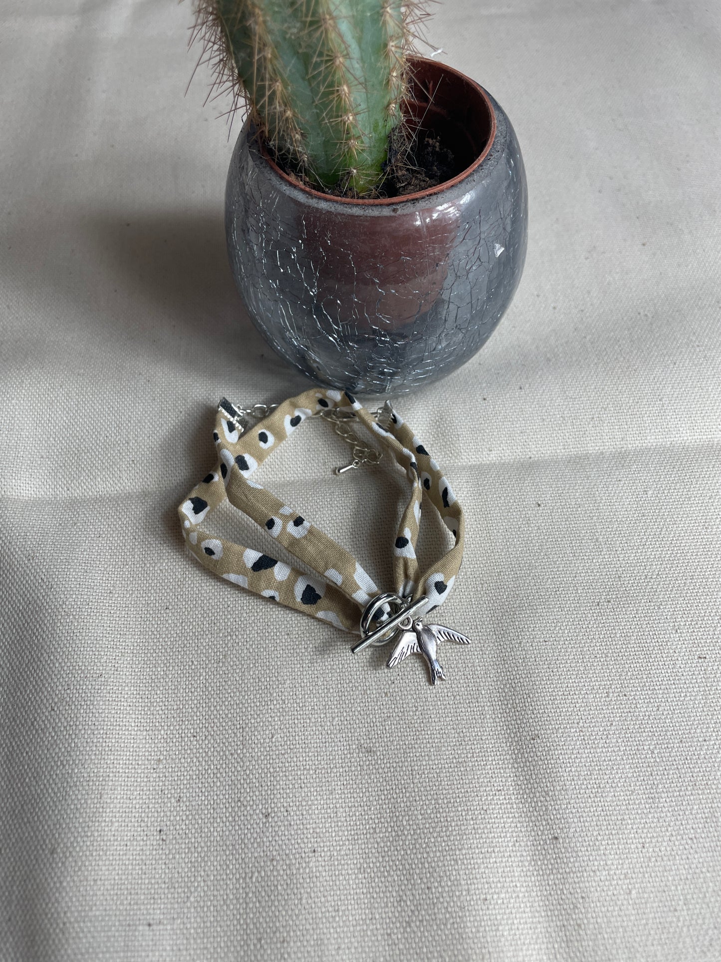 Bracelet Double réglable "OISEAU"