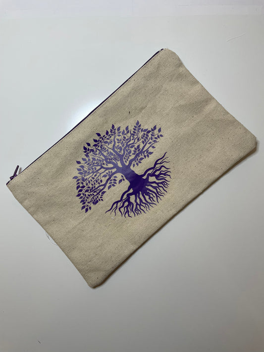 Grande pochette plate "ARBRE DE VIE"